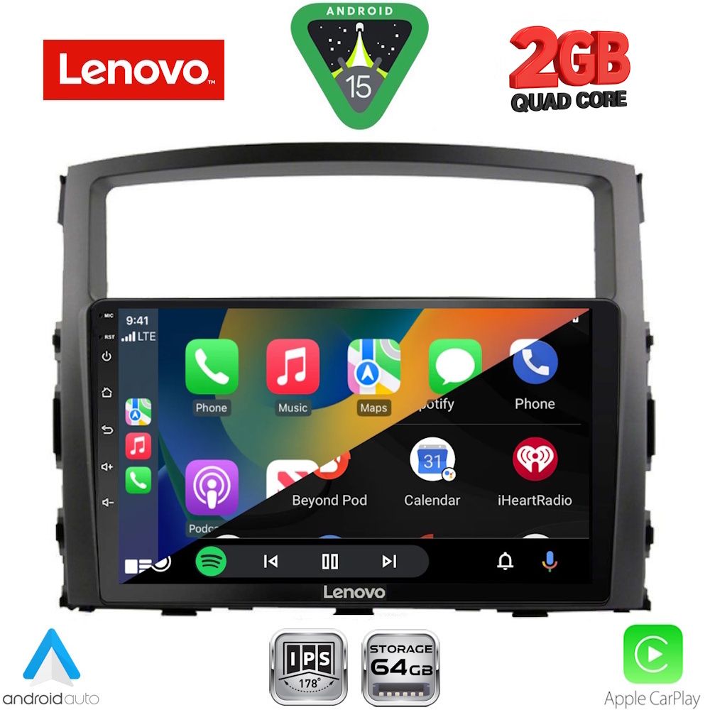 LENOVO LVD 2446_CPA (9inc) MULTIMEDIA TABLET for MITSUBISHI PAJERO mod. 2006-2013 LENOVO LVD 2446_CPA (9inc) MULTIMEDIA TABLET for MITSUBISHI PAJERO mod. 2006-2013