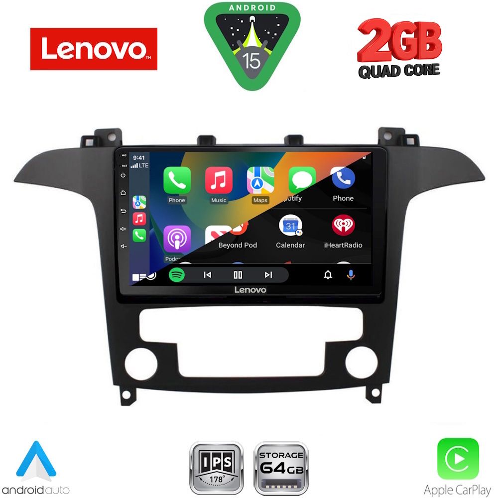 LENOVO LVD 2175_CPA CLIMA (9inc) MULTIMEDIA TABLET for FORD SMAX mod. 2006-2014 LENOVO LVD 2175_CPA CLIMA (9inc) MULTIMEDIA TABLET for FORD SMAX mod. 2006-2014