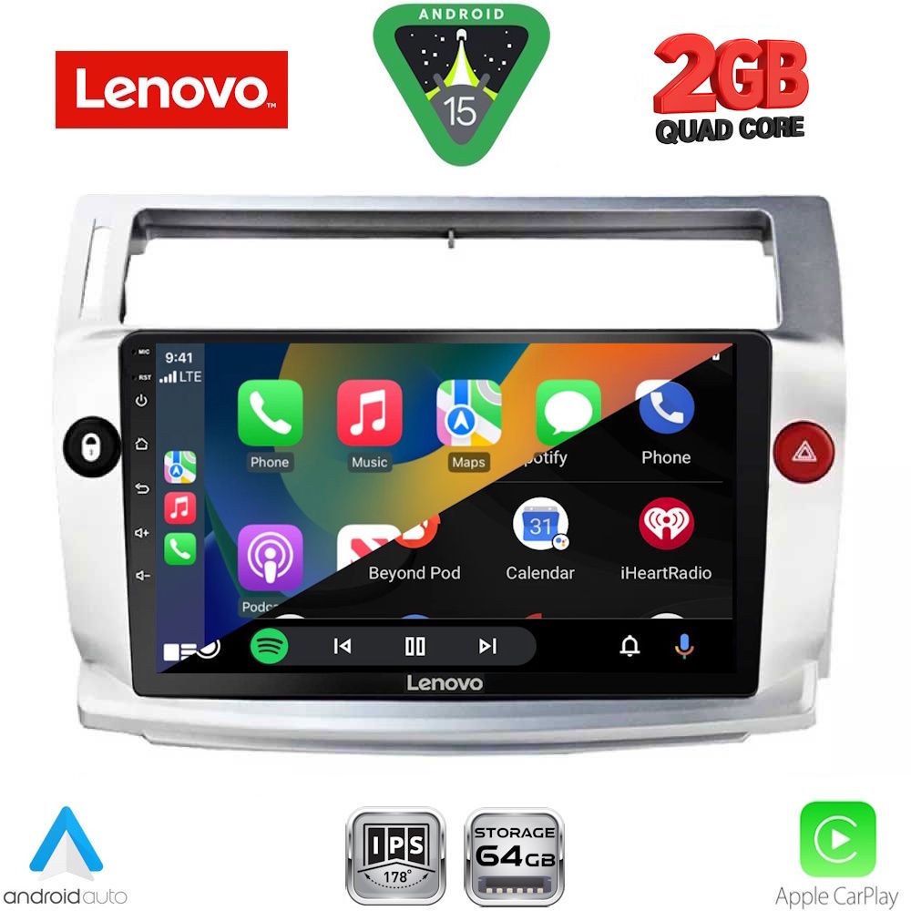 LENOVO LVD 2084SL_CPA (9inc) MULTIMEDIA TABLET for CITROEN C4 mod. 2004-2011 (SILVER) LENOVO LVD 2084SL_CPA (9inc) MULTIMEDIA TABLET for CITROEN C4 mod. 2004-2011 (SILVER)