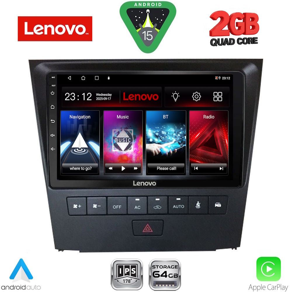 LENOVO LVD 2341_CPA (9inc) MULTIMEDIA TABLET for LEXUS GS mod. 2004-2011 LENOVO LVD 2341_CPA (9inc) MULTIMEDIA TABLET for LEXUS GS mod. 2004-2011