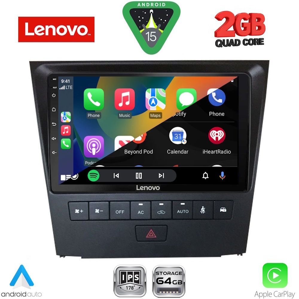 LENOVO LVD 2341_CPA (9inc) MULTIMEDIA TABLET for LEXUS GS mod. 2004-2011 LENOVO LVD 2341_CPA (9inc) MULTIMEDIA TABLET for LEXUS GS mod. 2004-2011