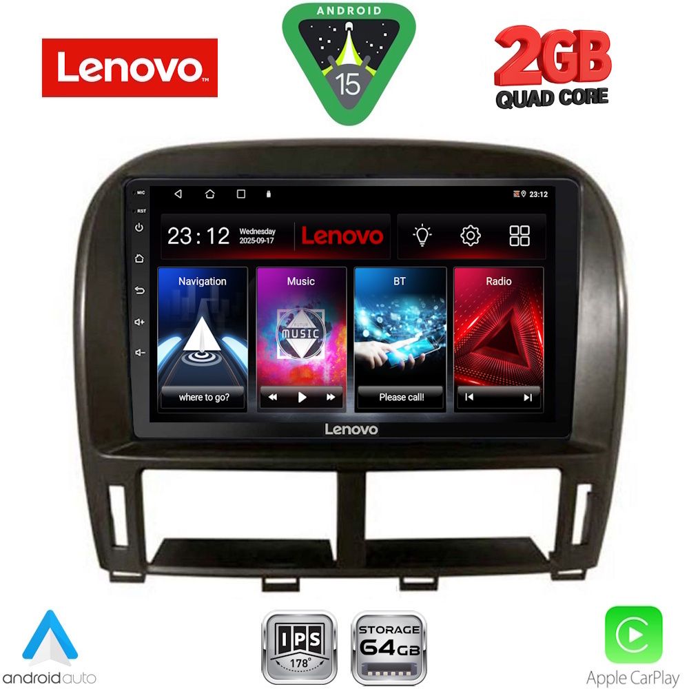 LENOVO LVD 2343_CPA (9inc) MULTIMEDIA TABLET for LEXUS LS 430 – XF 430 mod. 2000-2006 LENOVO LVD 2343_CPA (9inc) MULTIMEDIA TABLET for LEXUS LS 430 – XF 430 mod. 2000-2006