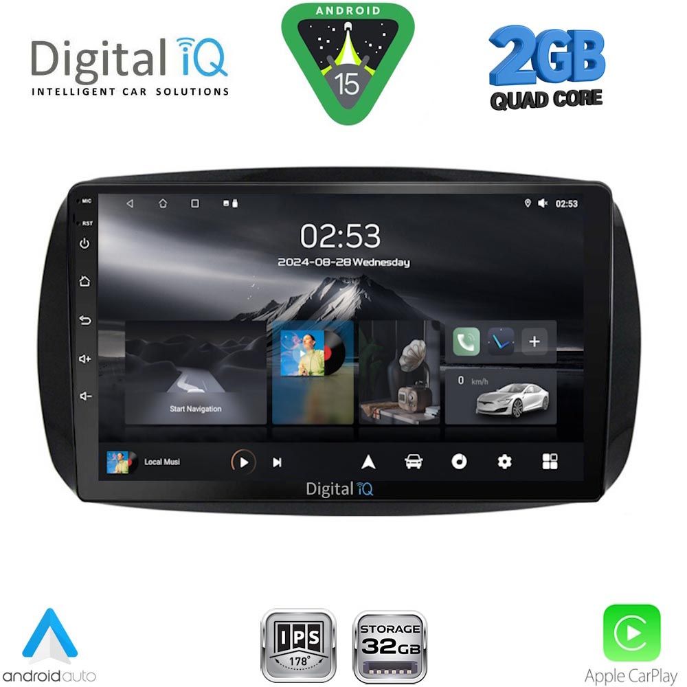 DIGITAL IQ RSD 1623_CPA (9inc) MULTIMEDIA TABLET for SMART (453) mod. 2016-2024 DIGITAL IQ RSD 1623_CPA (9inc) MULTIMEDIA TABLET for SMART (453) mod. 2016-2024