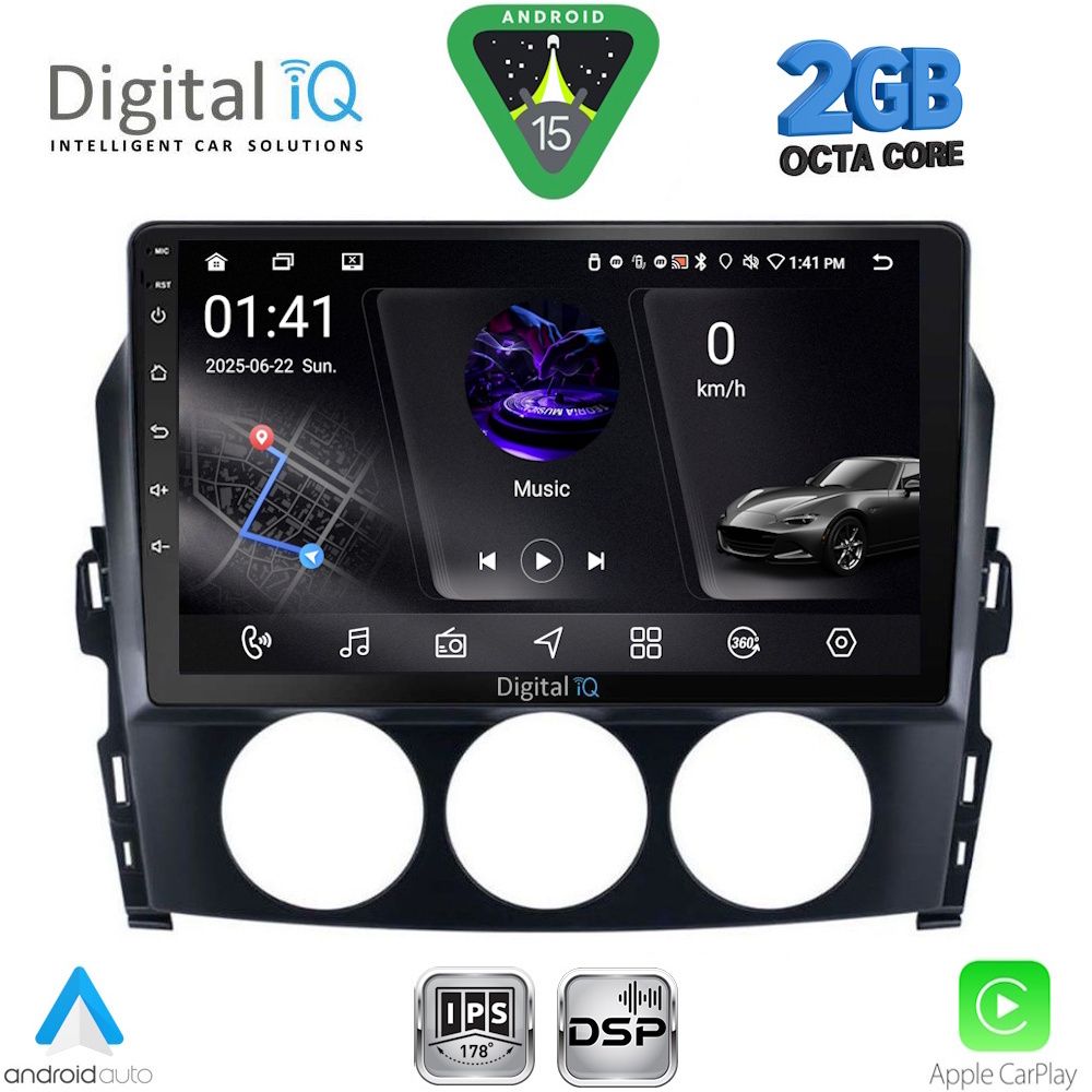 DIGITAL IQ RSF 4392_CPA (9inc) MULTIMEDIA TABLET for MAZDA MX5 mod. 2005-2015 DIGITAL IQ RSF 4392_CPA (9inc) MULTIMEDIA TABLET for MAZDA MX5 mod. 2005-2015