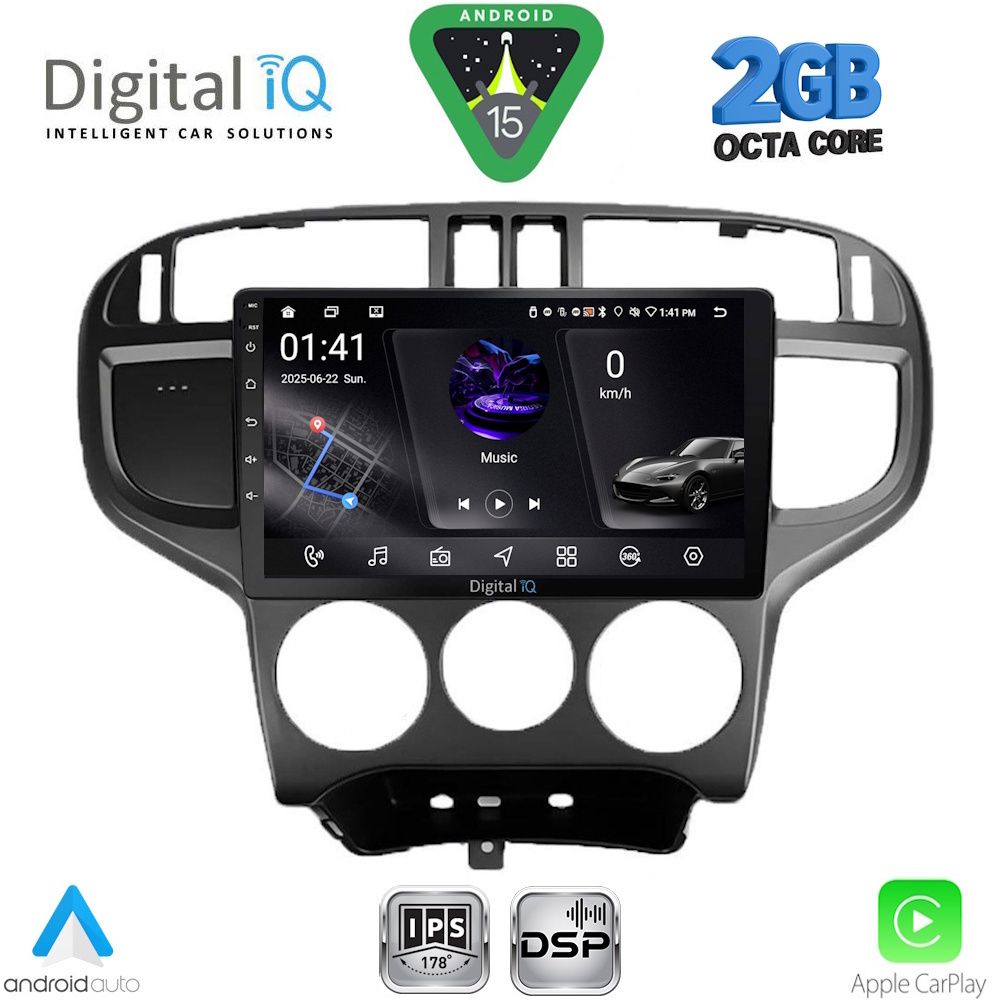 DIGITAL IQ RSF 4240_CPA (9inc) MULTIMEDIA TABLET for HYUNDAI MATRIX mod. 2001-2010 DIGITAL IQ RSF 4240_CPA (9inc) MULTIMEDIA TABLET for HYUNDAI MATRIX mod. 2001-2010