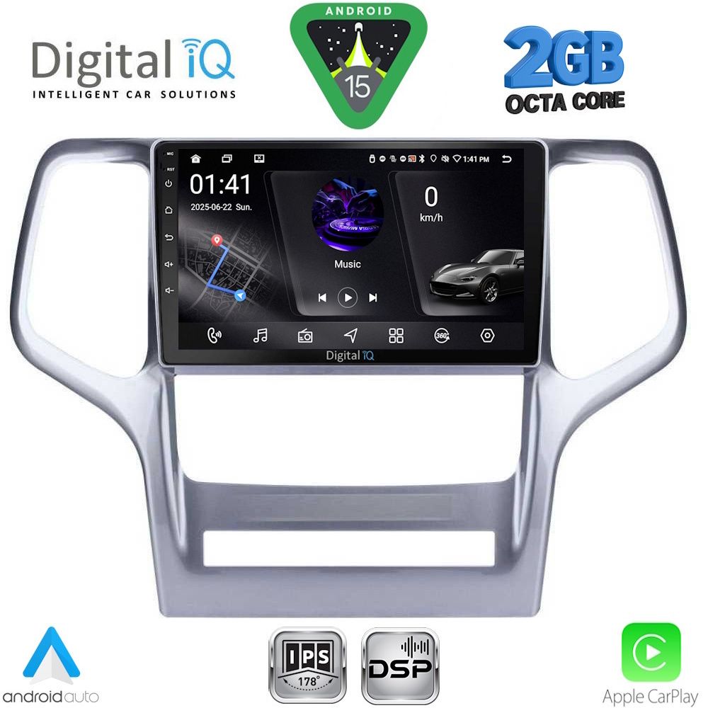 DIGITAL IQ RSF 4282_CPA (9inc) MULTIMEDIA TABLET for JEEP GRAND CHEROKEE mod. 2011-2014 DIGITAL IQ RSF 4282_CPA (9inc) MULTIMEDIA TABLET for JEEP GRAND CHEROKEE mod. 2011-2014
