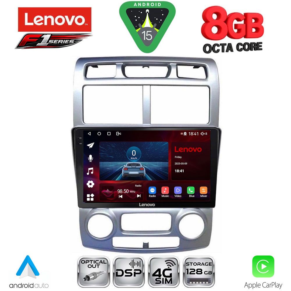 LENOVO SSR 10324SL_CPA (CLIMA) (9inc) MULTIMEDIA TABLET for KIA SPORTAGE mod. 2004-2010 LENOVO SSR 10324SL_CPA (CLIMA) (9inc) MULTIMEDIA TABLET for KIA SPORTAGE mod. 2004-2010