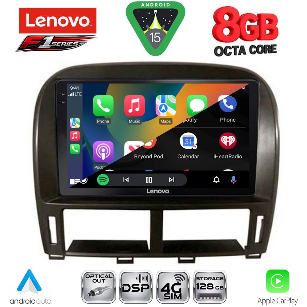 LENOVO SSR 10343_CPA (9inc) MULTIMEDIA TABLET for LEXUS LS 430 – XF 430 mod. 2000-2006 LENOVO SSR 10343_CPA (9inc) MULTIMEDIA TABLET for LEXUS LS 430 – XF 430 mod. 2000-2006
