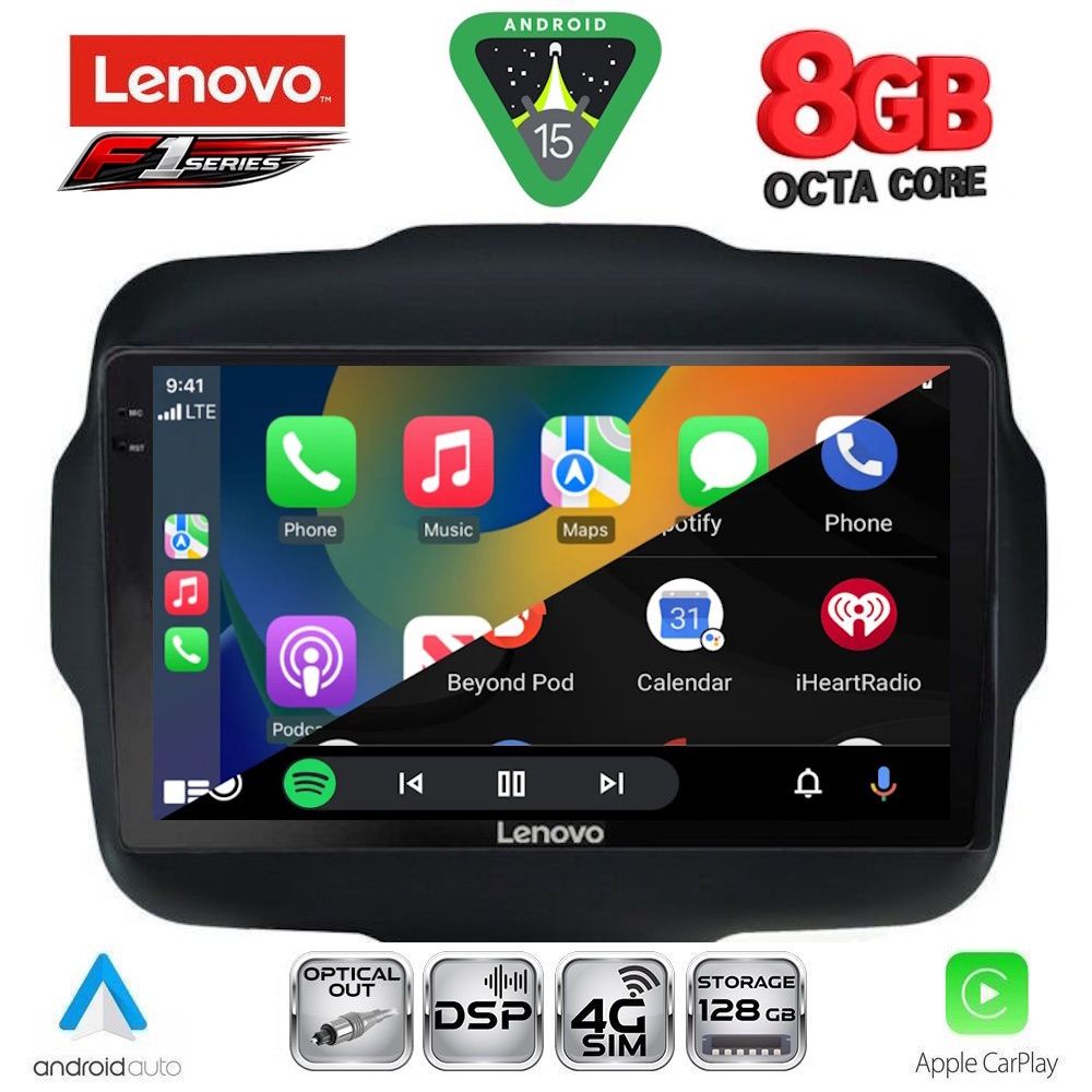 LENOVO SSR 10290_CPA (9inc) MULTIMEDIA TABLET for JEEP RENEGADE mod. 2014-2025 LENOVO SSR 10290_CPA (9inc) MULTIMEDIA TABLET for JEEP RENEGADE mod. 2014-2025