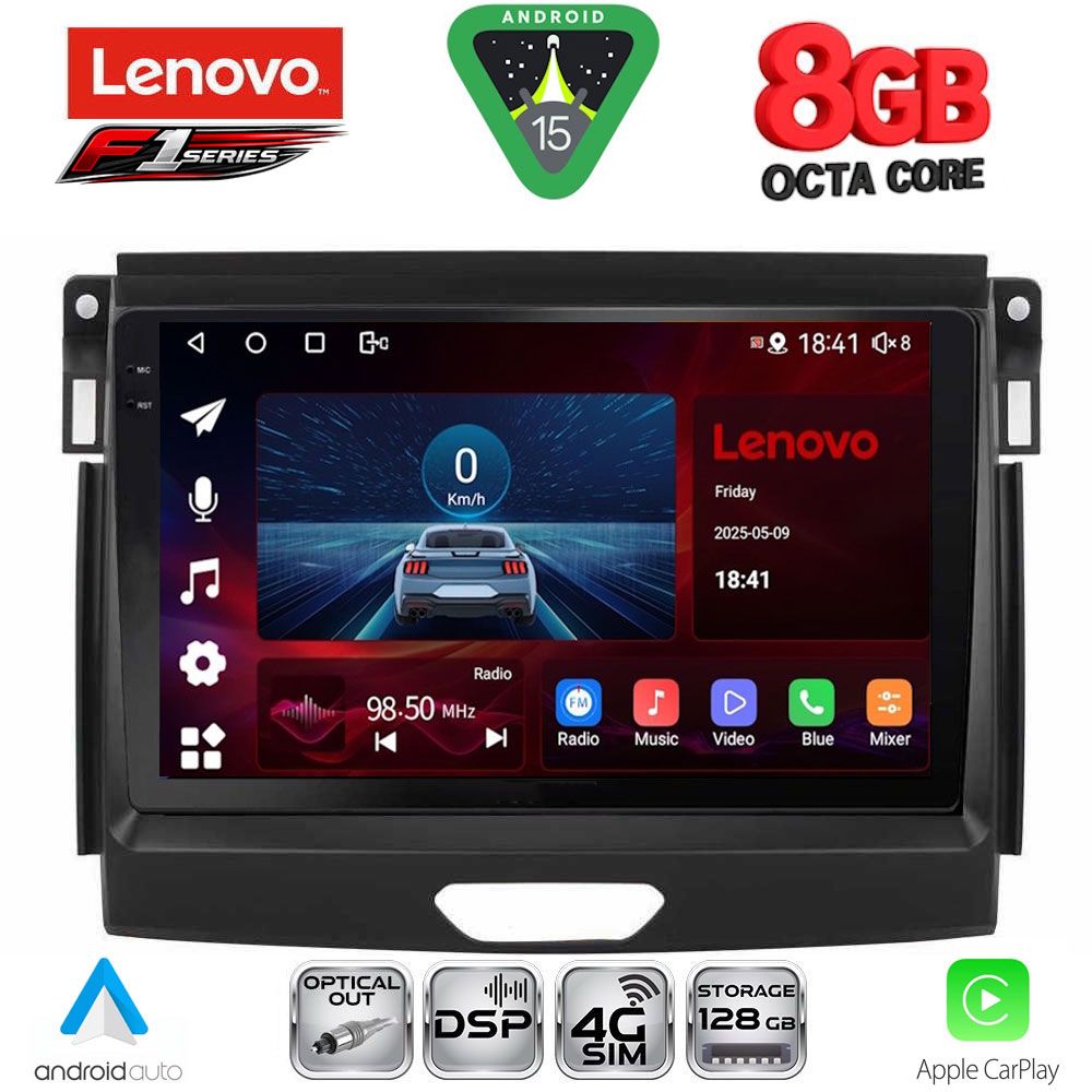LENOVO SSR 10172A_CPA (9inc) MULTIMEDIA TABLET for FORD RANGER mod. 2015-2018 LENOVO SSR 10172A_CPA (9inc) MULTIMEDIA TABLET for FORD RANGER mod. 2015-2018