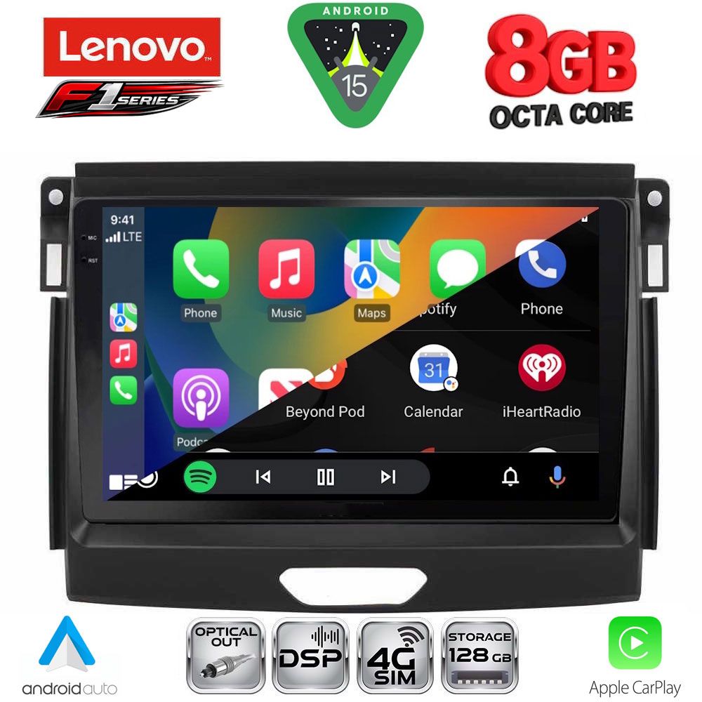 LENOVO SSR 10172A_CPA (9inc) MULTIMEDIA TABLET for FORD RANGER mod. 2015-2018 LENOVO SSR 10172A_CPA (9inc) MULTIMEDIA TABLET for FORD RANGER mod. 2015-2018