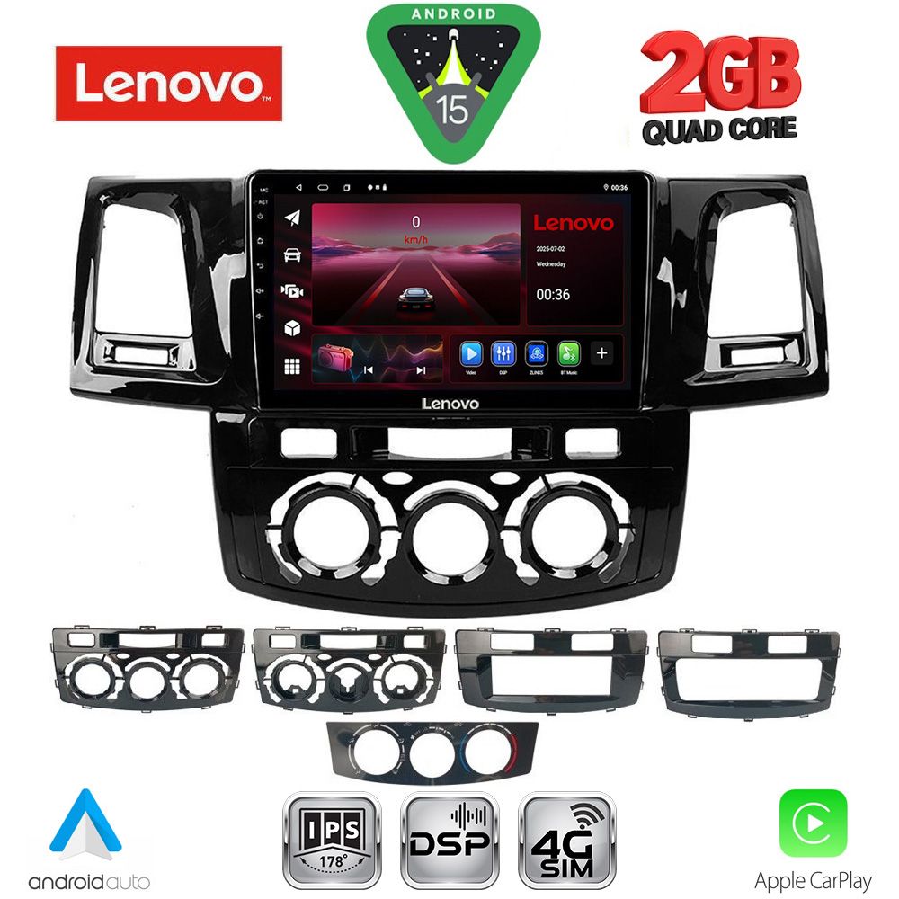 LENOVO LVF 5720_CPA (9inc) MULTIMEDIA TABLET for TOYOTA HILUX mod. 2005-2016 LENOVO LVF 5720_CPA (9inc) MULTIMEDIA TABLET for TOYOTA HILUX mod. 2005-2016