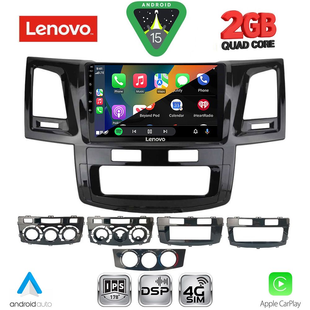 LENOVO LVF 5720_CPA (9inc) MULTIMEDIA TABLET for TOYOTA HILUX mod. 2005-2016 LENOVO LVF 5720_CPA (9inc) MULTIMEDIA TABLET for TOYOTA HILUX mod. 2005-2016