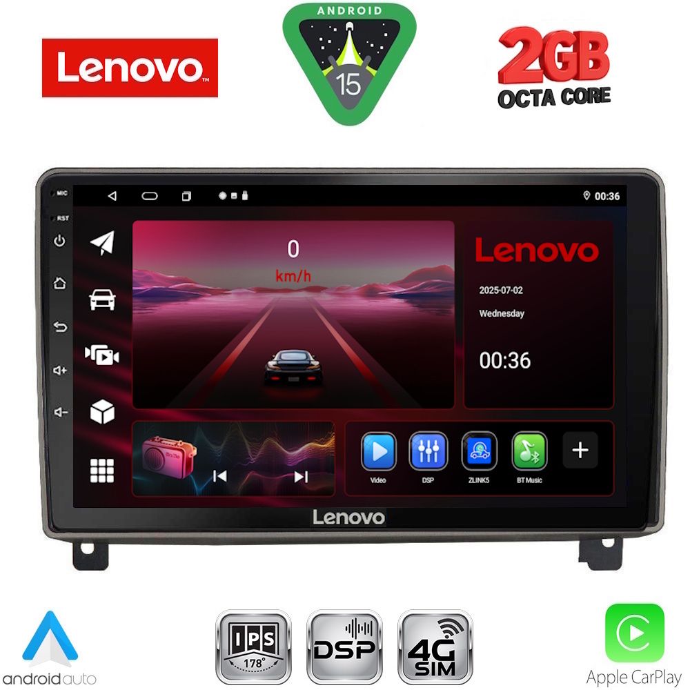 LENOVO LVF 5517_CPA (9inc) MULTIMEDIA TABLET for PEUGEOT 407 mod. 2004-2011 LENOVO LVF 5517_CPA (9inc) MULTIMEDIA TABLET for PEUGEOT 407 mod. 2004-2011