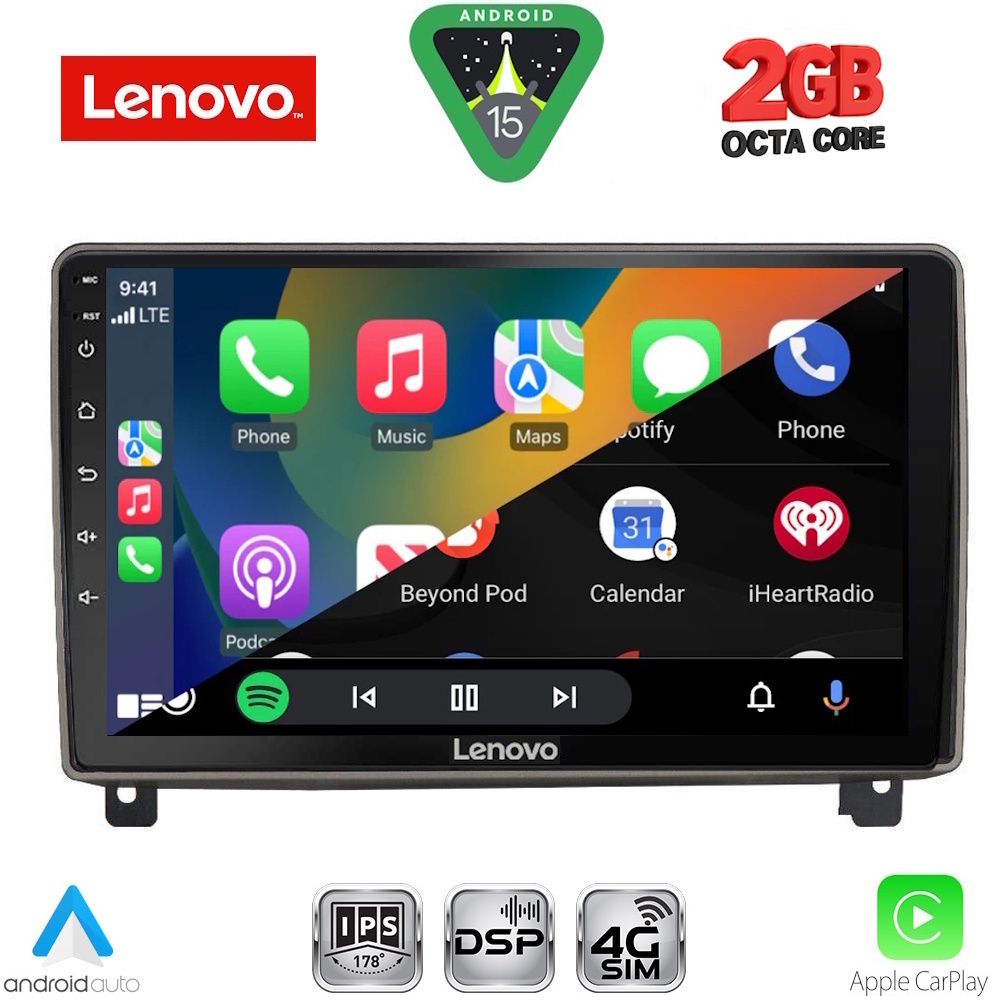 LENOVO LVF 5517_CPA (9inc) MULTIMEDIA TABLET for PEUGEOT 407 mod. 2004-2011 LENOVO LVF 5517_CPA (9inc) MULTIMEDIA TABLET for PEUGEOT 407 mod. 2004-2011