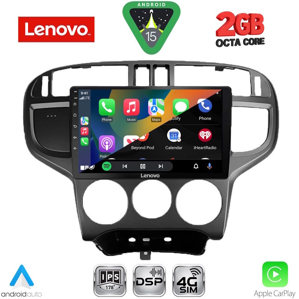 LENOVO LVF 5240_CPA (9inc) MULTIMEDIA TABLET for HYUNDAI MATRIX mod. 2001-2010 LENOVO LVF 5240_CPA (9inc) MULTIMEDIA TABLET for HYUNDAI MATRIX mod. 2001-2010