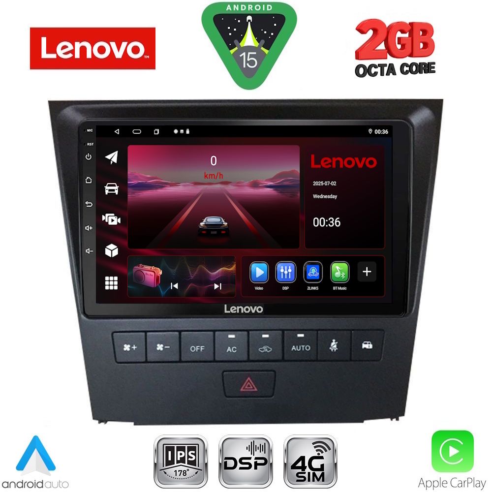 LENOVO LVF 5341_CPA (9inc) MULTIMEDIA TABLET for LEXUS GS mod. 2004-2011 LENOVO LVF 5341_CPA (9inc) MULTIMEDIA TABLET for LEXUS GS mod. 2004-2011