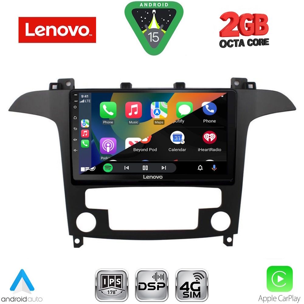 LENOVO LVF 5175_CPA CLIMA (9inc) MULTIMEDIA TABLET for FORD SMAX mod. 2006-2014 LENOVO LVF 5175_CPA CLIMA (9inc) MULTIMEDIA TABLET for FORD SMAX mod. 2006-2014