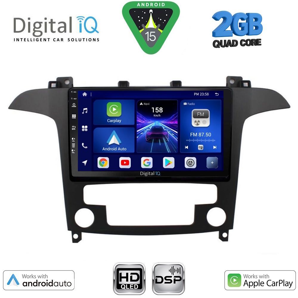 DIGITAL IQ BXC 3175_CPAA CLIMA (9inc) MULTIMEDIA TABLET for FORD SMAX mod. 2006-2014 DIGITAL IQ BXC 3175_CPAA CLIMA (9inc) MULTIMEDIA TABLET for FORD SMAX mod. 2006-2014