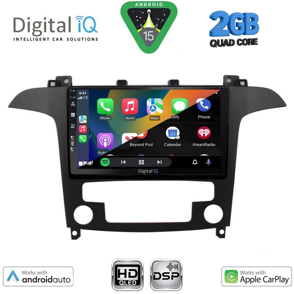DIGITAL IQ BXC 3175_CPAA CLIMA (9inc) MULTIMEDIA TABLET for FORD SMAX mod. 2006-2014 DIGITAL IQ BXC 3175_CPAA CLIMA (9inc) MULTIMEDIA TABLET for FORD SMAX mod. 2006-2014