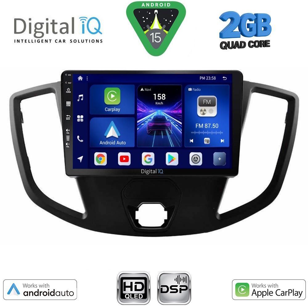 DIGITAL IQ BXC 3179_CPAA (9inc) MULTIMEDIA TABLET for FORD TRANSIT mod. 2014-2020 DIGITAL IQ BXC 3179_CPAA (9inc) MULTIMEDIA TABLET for FORD TRANSIT mod. 2014-2020