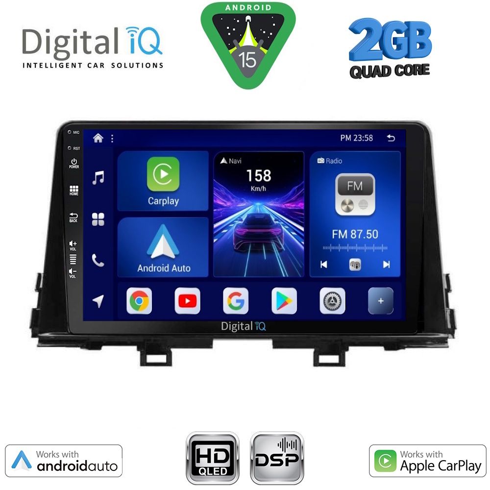 DIGITAL IQ BXC 3309_CPAA (9inc) MULTIMEDIA TABLET for KIA PICANTO mod. 2017-2021 DIGITAL IQ BXC 3309_CPAA (9inc) MULTIMEDIA TABLET for KIA PICANTO mod. 2017-2021