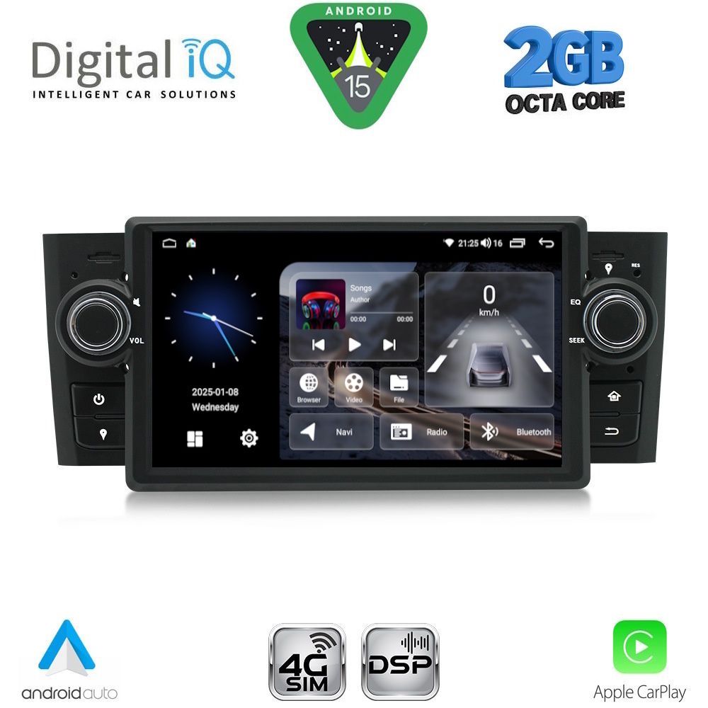 DIGITAL IQ BLF 363_CPA (7" DECK) MULTIMEDIA SYSTEM for FIAT GRANDE PUNTO mod. 2005-2012 DIGITAL IQ BLF 363_CPA (7" DECK) MULTIMEDIA SYSTEM for FIAT GRANDE PUNTO mod. 2005-2012