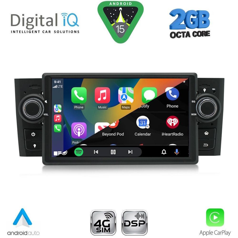 DIGITAL IQ BLF 363_CPA (7" DECK) MULTIMEDIA SYSTEM for FIAT GRANDE PUNTO mod. 2005-2012 DIGITAL IQ BLF 363_CPA (7" DECK) MULTIMEDIA SYSTEM for FIAT GRANDE PUNTO mod. 2005-2012