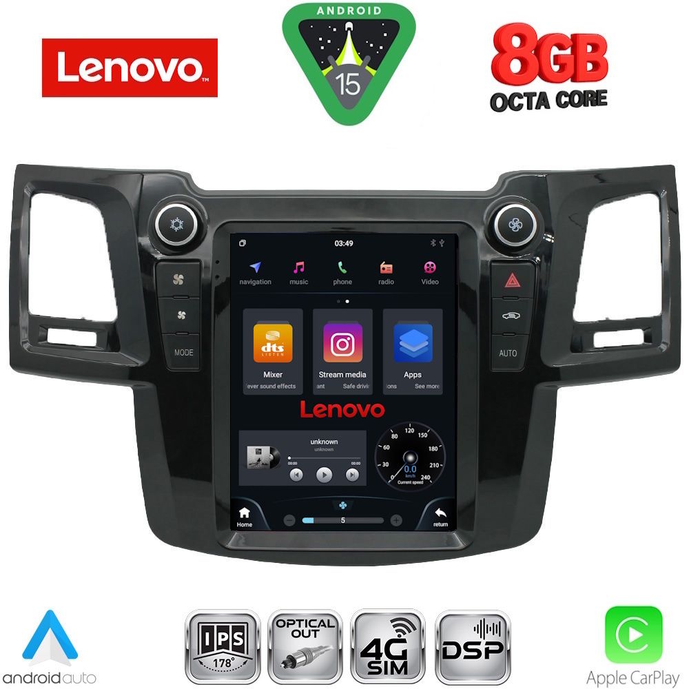 LENOVO SSW 10965_CPA TESLA STYLE for TOYOTA HILUX mod. 2005-2015 LENOVO SSW 10965_CPA TESLA STYLE for TOYOTA HILUX mod. 2005-2015