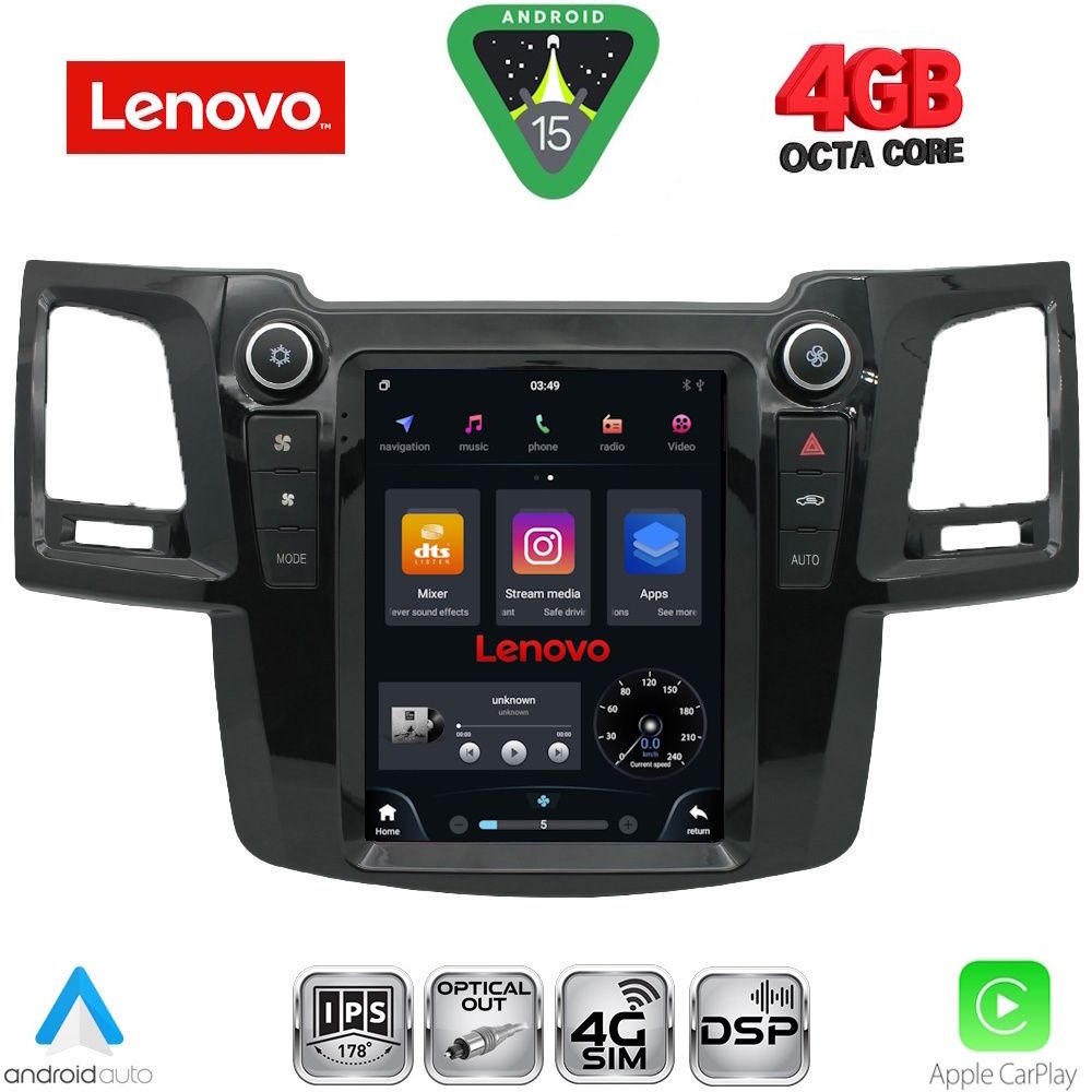 LENOVO SSX 9965_CPA TESLA STYLE for TOYOTA HILUX mod. 2005-2015 LENOVO SSX 9965_CPA TESLA STYLE for TOYOTA HILUX mod. 2005-2015