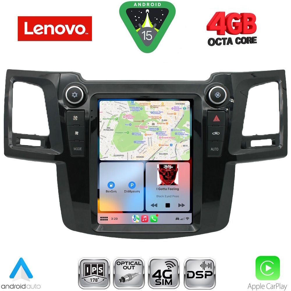 LENOVO SSX 9965_CPA TESLA STYLE for TOYOTA HILUX mod. 2005-2015 LENOVO SSX 9965_CPA TESLA STYLE for TOYOTA HILUX mod. 2005-2015