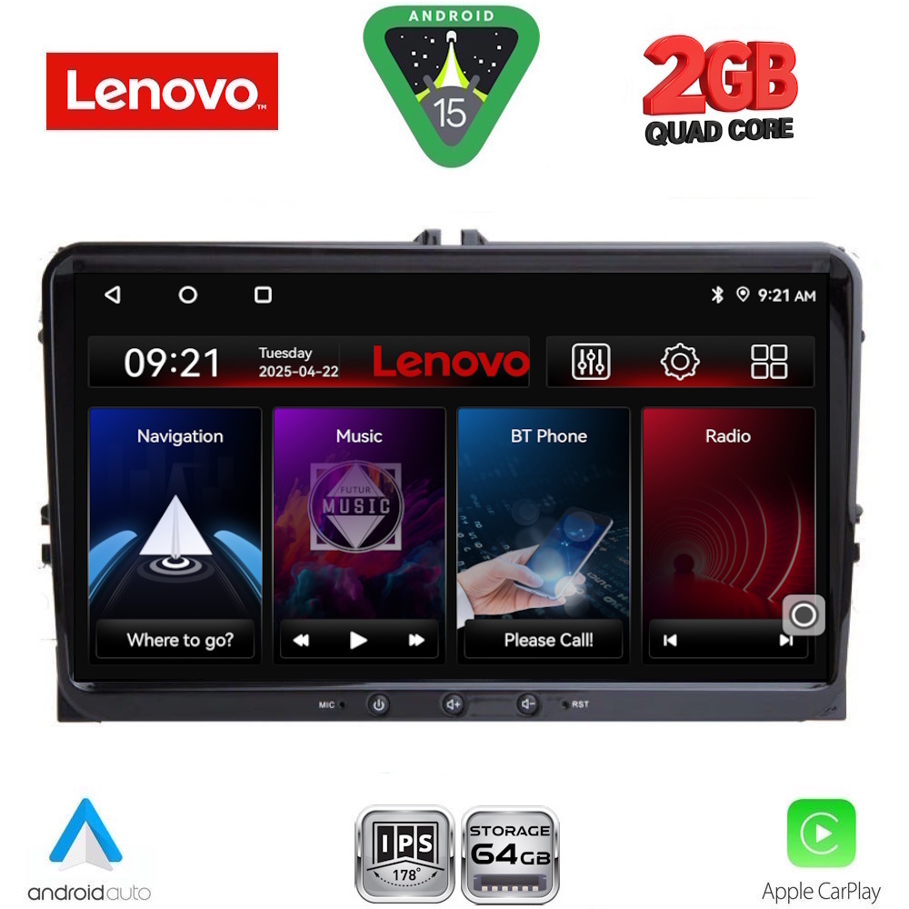 LENOVO LVD 289_CPA (9inc) MULTIMEDIA TABLET for SEAT - SKODA - VW mod. 2004-2014 LENOVO LVD 289_CPA (9inc) MULTIMEDIA TABLET for SEAT - SKODA - VW mod. 2004-2014