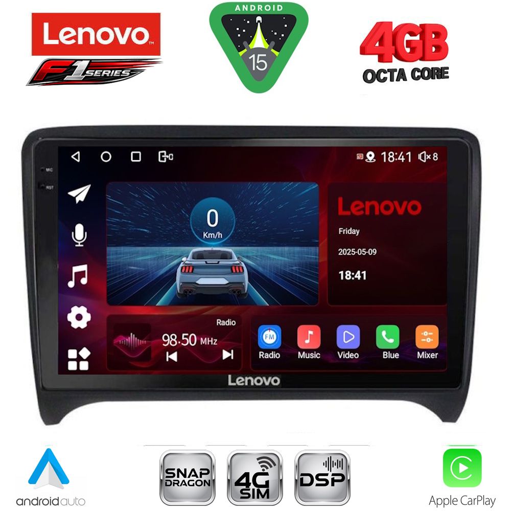 LENOVO SSQ 9009_CPA (9inc) MULTIMEDIA TABLET for AUDI TT mod. 2007-2015 LENOVO SSQ 9009_CPA (9inc) MULTIMEDIA TABLET for AUDI TT mod. 2007-2015