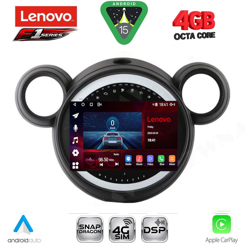 LENOVO SSQ 9065_CPA (9inc) MULTIMEDIA TABLET for MINI COUNTRYMAN (R60) mod. 2010-2016 - PACEMAN (R61) mod. 2013-2016 LENOVO SSQ 9065_CPA (9inc) MULTIMEDIA TABLET for MINI COUNTRYMAN (R60) mod. 2010-2016 - PACEMAN (R61) mod. 2013-2016