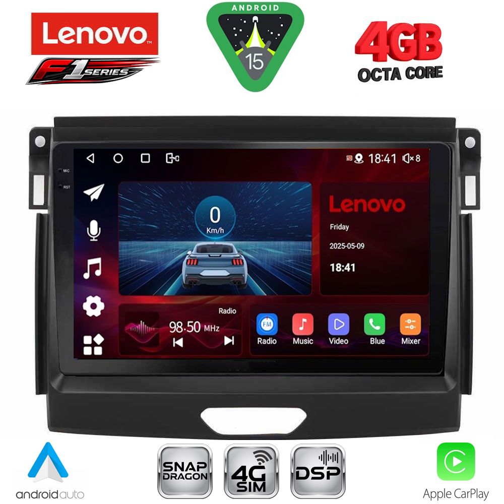 LENOVO SSQ 9172A_CPA (9inc) MULTIMEDIA TABLET for FORD RANGER mod. 2015-2018 LENOVO SSQ 9172A_CPA (9inc) MULTIMEDIA TABLET for FORD RANGER mod. 2015-2018