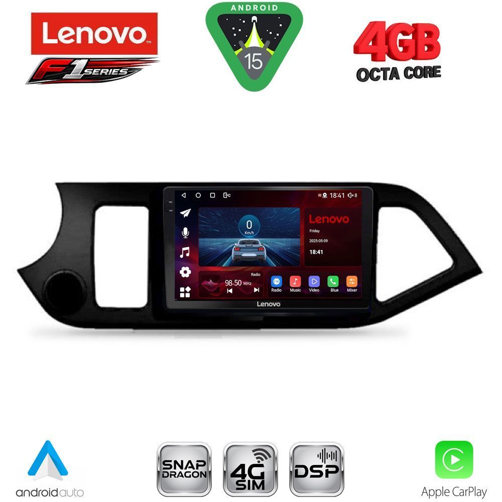 LENOVO SSQ 9308_CPA (9inc) MULTIMEDIA TABLET for KIA PICANTO mod. 2011-2017 LENOVO SSQ 9308_CPA (9inc) MULTIMEDIA TABLET for KIA PICANTO mod. 2011-2017