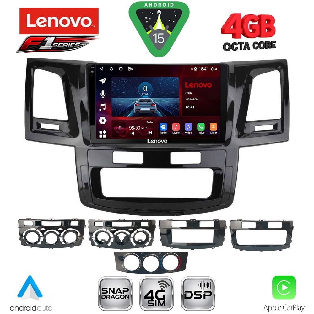 LENOVO SSQ 9720_CPA (9inc) MULTIMEDIA TABLET for TOYOTA HILUX mod. 2005-2016 LENOVO SSQ 9720_CPA (9inc) MULTIMEDIA TABLET for TOYOTA HILUX mod. 2005-2016