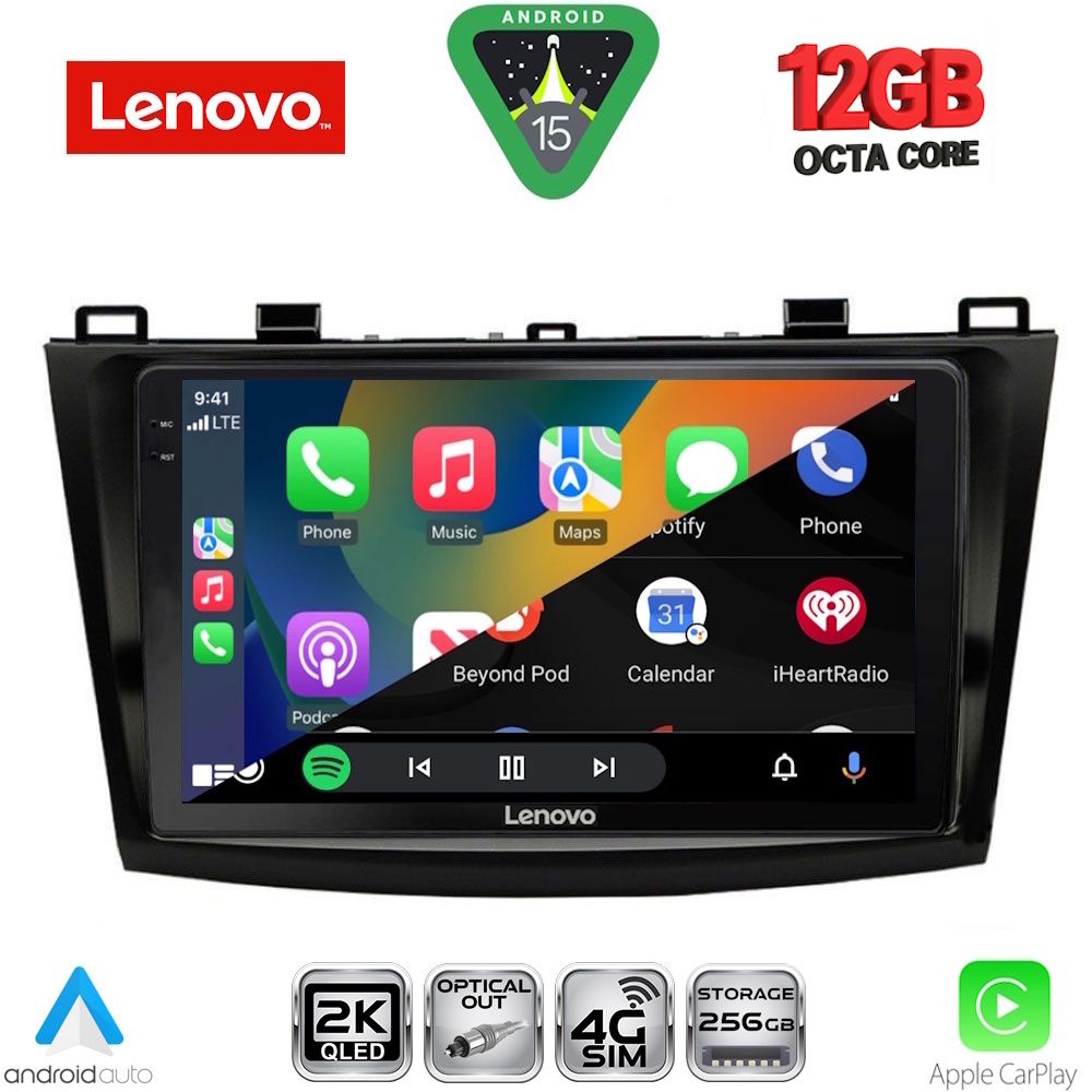LENOVO SSZ 12366_CPA (9inc) MULTIMEDIA TABLET for MAZDA 3 mod. 2009-2014 LENOVO SSZ 12366_CPA (9inc) MULTIMEDIA TABLET for MAZDA 3 mod. 2009-2014