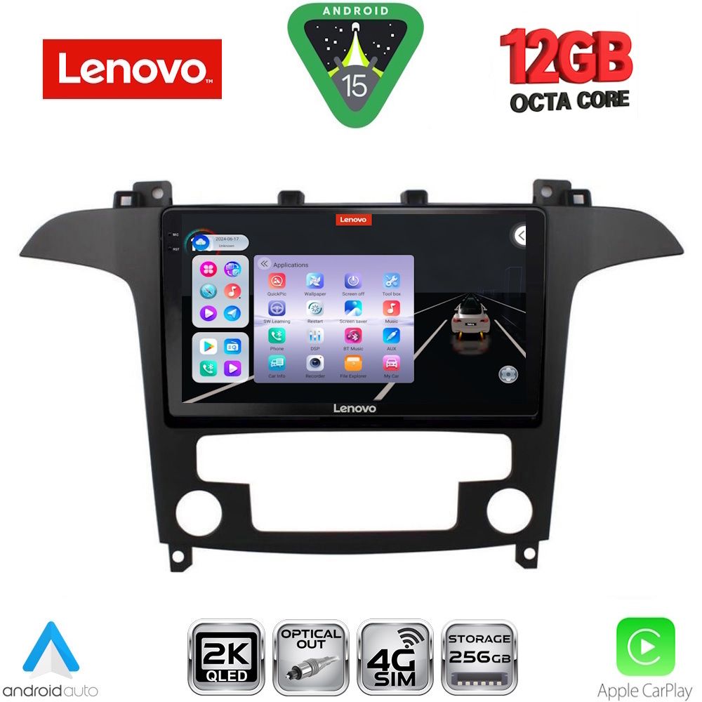 LENOVO SSZ 12175_CPA CLIMA (9inc) MULTIMEDIA TABLET for FORD SMAX mod. 2006-2014 LENOVO SSZ 12175_CPA CLIMA (9inc) MULTIMEDIA TABLET for FORD SMAX mod. 2006-2014