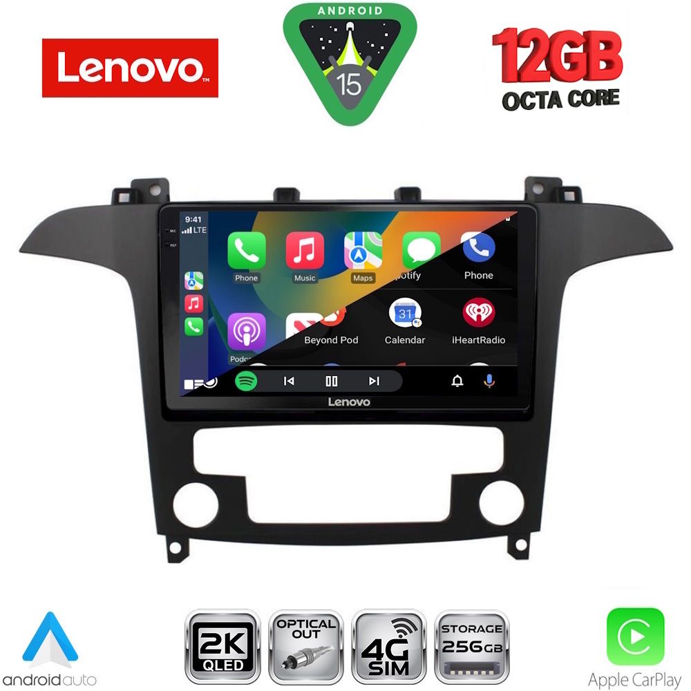 LENOVO SSZ 12175_CPA CLIMA (9inc) MULTIMEDIA TABLET for FORD SMAX mod. 2006-2014 LENOVO SSZ 12175_CPA CLIMA (9inc) MULTIMEDIA TABLET for FORD SMAX mod. 2006-2014