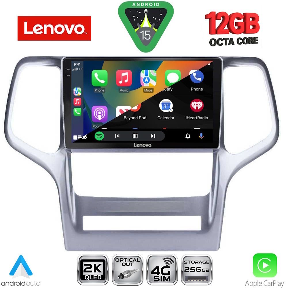 LENOVO SSZ 12282_CPA (9inc) MULTIMEDIA TABLET for JEEP GRAND CHEROKEE mod. 2011-2014 LENOVO SSZ 12282_CPA (9inc) MULTIMEDIA TABLET for JEEP GRAND CHEROKEE mod. 2011-2014