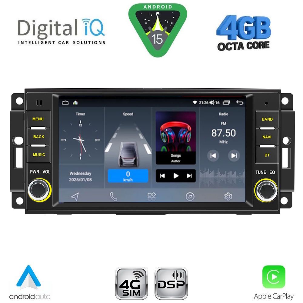 DIGITAL IQ BLG 424_CPA (7” DECK) MULTIMEDIA SYSTEM for JEEP ALL mod. 2005-2018 DIGITAL IQ BLG 424_CPA (7” DECK) MULTIMEDIA SYSTEM for JEEP ALL mod. 2005-2018