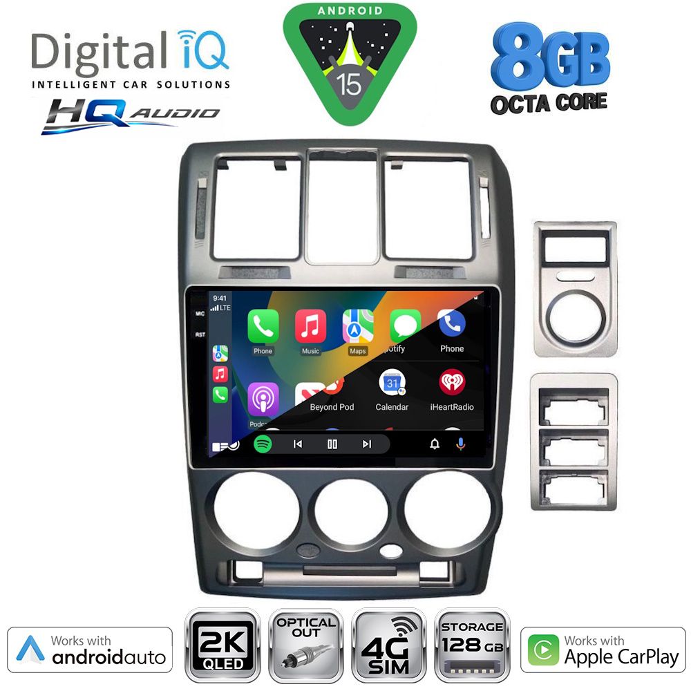 DIGITAL IQ BXK 20222GR_CPAA (9inc) MULTIMEDIA TABLET for HYUNDAI GETZ mod. 2002-2011 (GREY) DIGITAL IQ BXK 20222GR_CPAA (9inc) MULTIMEDIA TABLET for HYUNDAI GETZ mod. 2002-2011 (GREY)