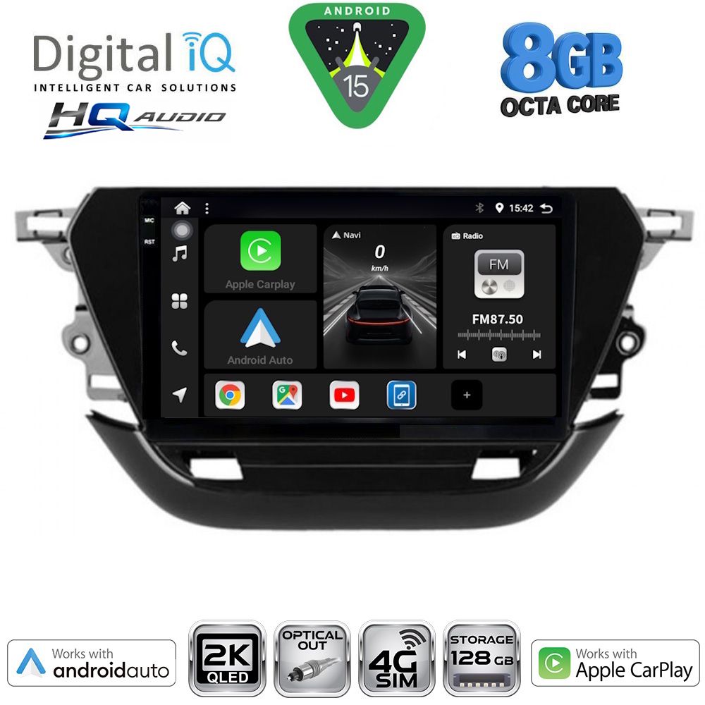 DIGITAL IQ BXK 20487_CPAA (9inc) MULTIMEDIA TABLET for OPEL CORSA F mod. 2019-2024 DIGITAL IQ BXK 20487_CPAA (9inc) MULTIMEDIA TABLET for OPEL CORSA F mod. 2019-2024