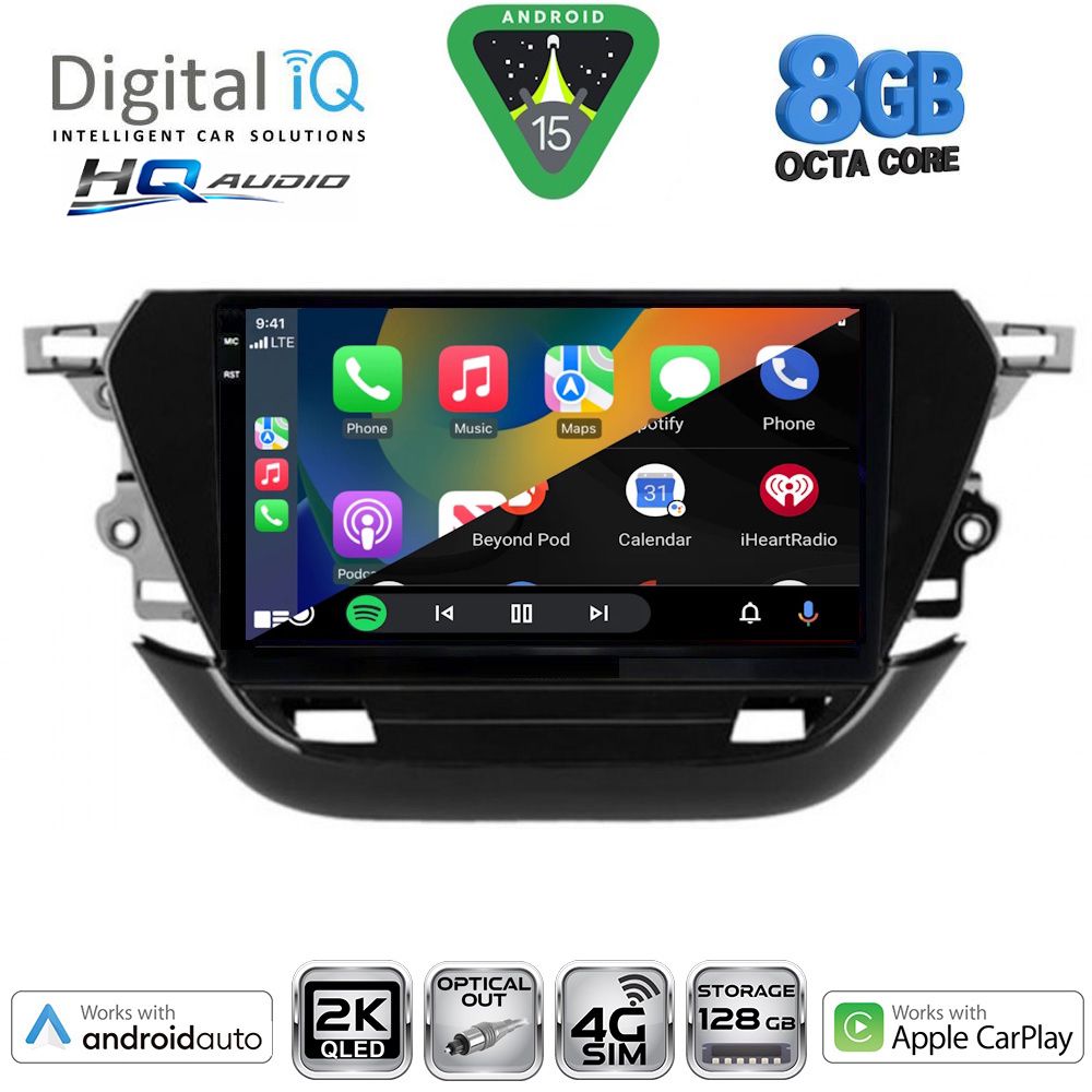 DIGITAL IQ BXK 20487_CPAA (9inc) MULTIMEDIA TABLET for OPEL CORSA F mod. 2019-2024 DIGITAL IQ BXK 20487_CPAA (9inc) MULTIMEDIA TABLET for OPEL CORSA F mod. 2019-2024