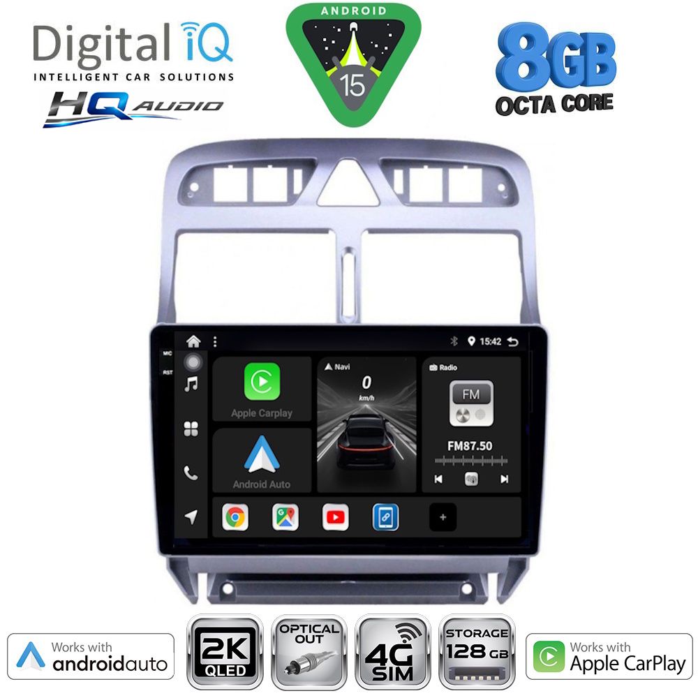 DIGITAL IQ BXK 20512_CPAA (9inc) MULTIMEDIA TABLET for PEUGEOT 307 mod. 2001-2008 DIGITAL IQ BXK 20512_CPAA (9inc) MULTIMEDIA TABLET for PEUGEOT 307 mod. 2001-2008