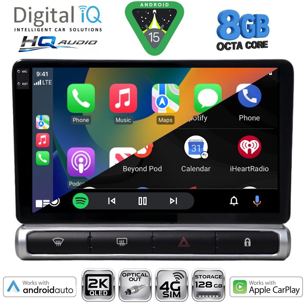 DIGITAL IQ BXK 20093H_CPAA (9inc) MULTIMEDIA TABLET for CITROEN C3 - DS3 mod. 2016-2024 High Version DIGITAL IQ BXK 20093H_CPAA (9inc) MULTIMEDIA TABLET for CITROEN C3 - DS3 mod. 2016-2024 High Version