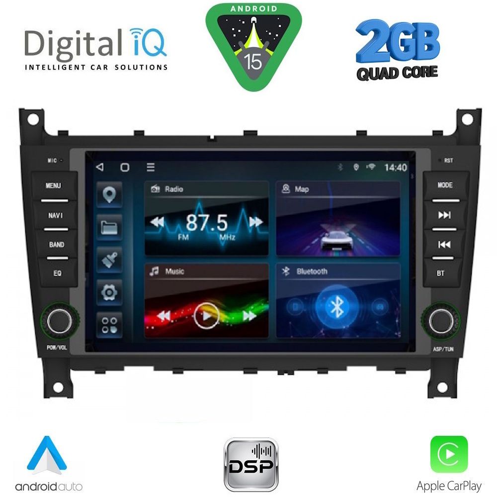 DIGITAL IQ BLD 293_CPA (7" DECK) MULTIMEDIA SYSTEM for MERCEDES C (W203) - CLK (W209) mod. 2004-2008 DIGITAL IQ BLD 293_CPA (7" DECK) MULTIMEDIA SYSTEM for MERCEDES C (W203) - CLK (W209) mod. 2004-2008