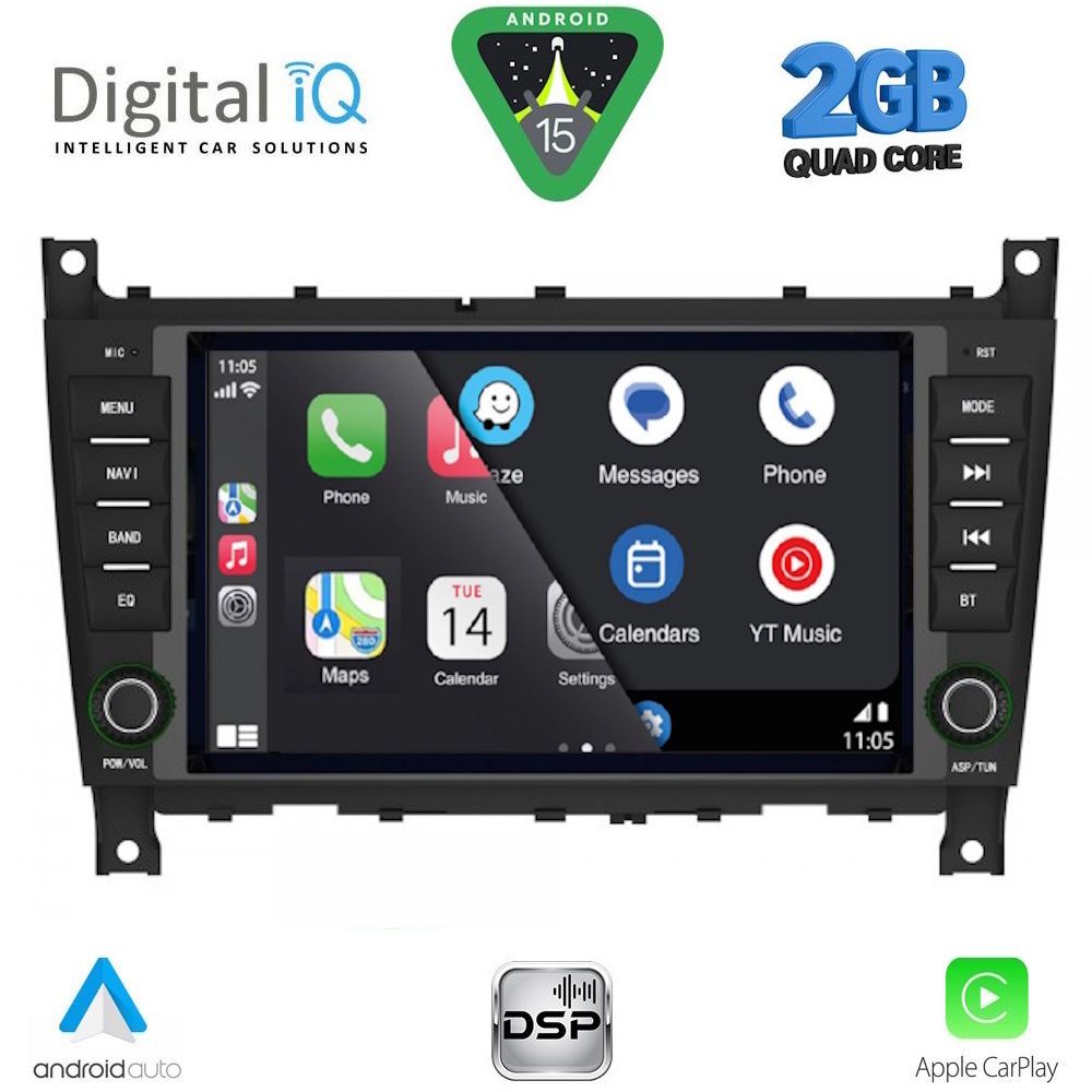 DIGITAL IQ BLD 293_CPA (7" DECK) MULTIMEDIA SYSTEM for MERCEDES C (W203) - CLK (W209) mod. 2004-2008 DIGITAL IQ BLD 293_CPA (7" DECK) MULTIMEDIA SYSTEM for MERCEDES C (W203) - CLK (W209) mod. 2004-2008