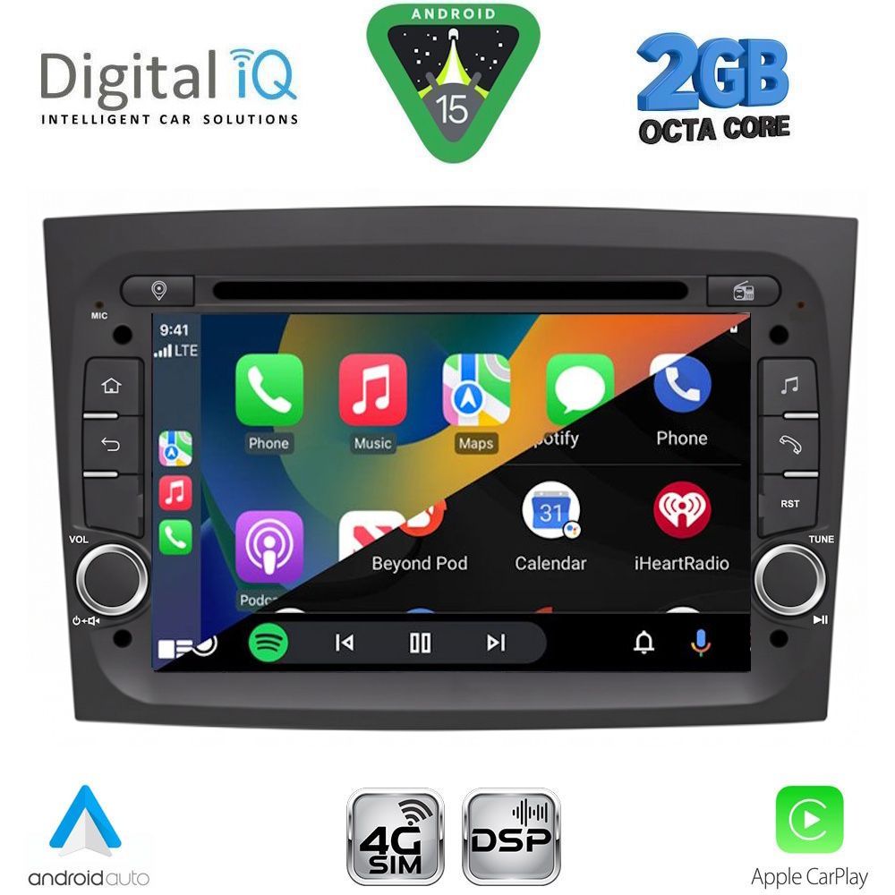 DIGITAL IQ BLF 338_CPA (7" DECK) MULTIMEDIA SYSTEM for FIAT DOBLO mod. 2015-2022 DIGITAL IQ BLF 338_CPA (7" DECK) MULTIMEDIA SYSTEM for FIAT DOBLO mod. 2015-2022